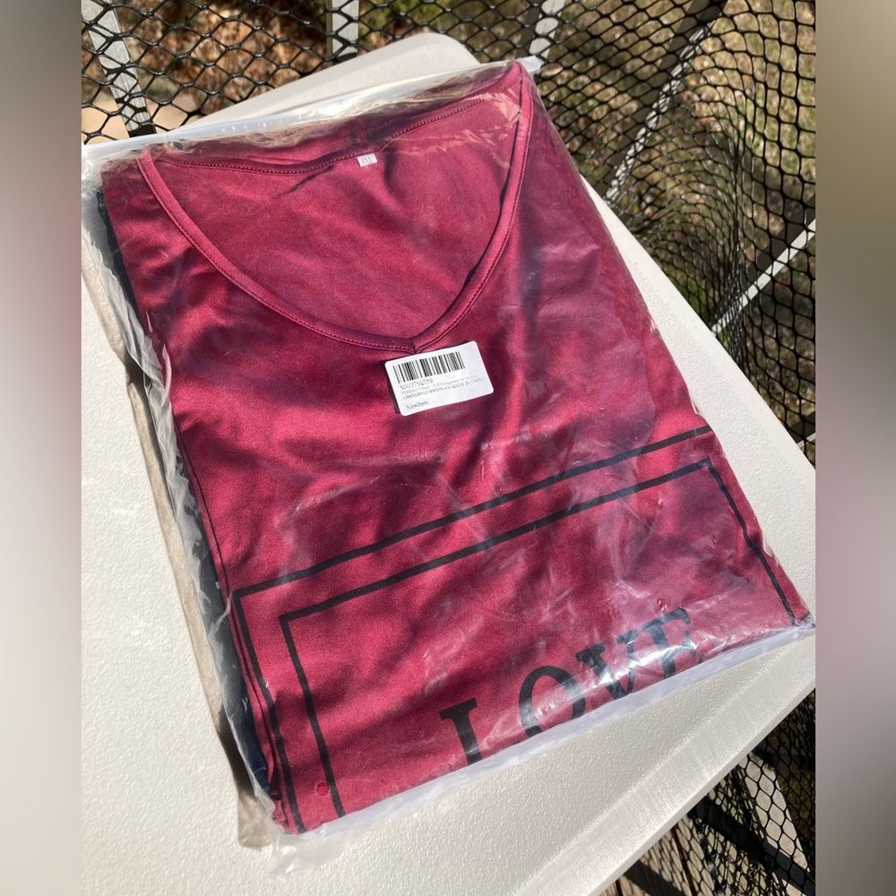 3 Pack Plus Size Nightgowns VNeck Nightshirts Short Sleeve Love & Coffee Dog Mom - Picture 6 of 12